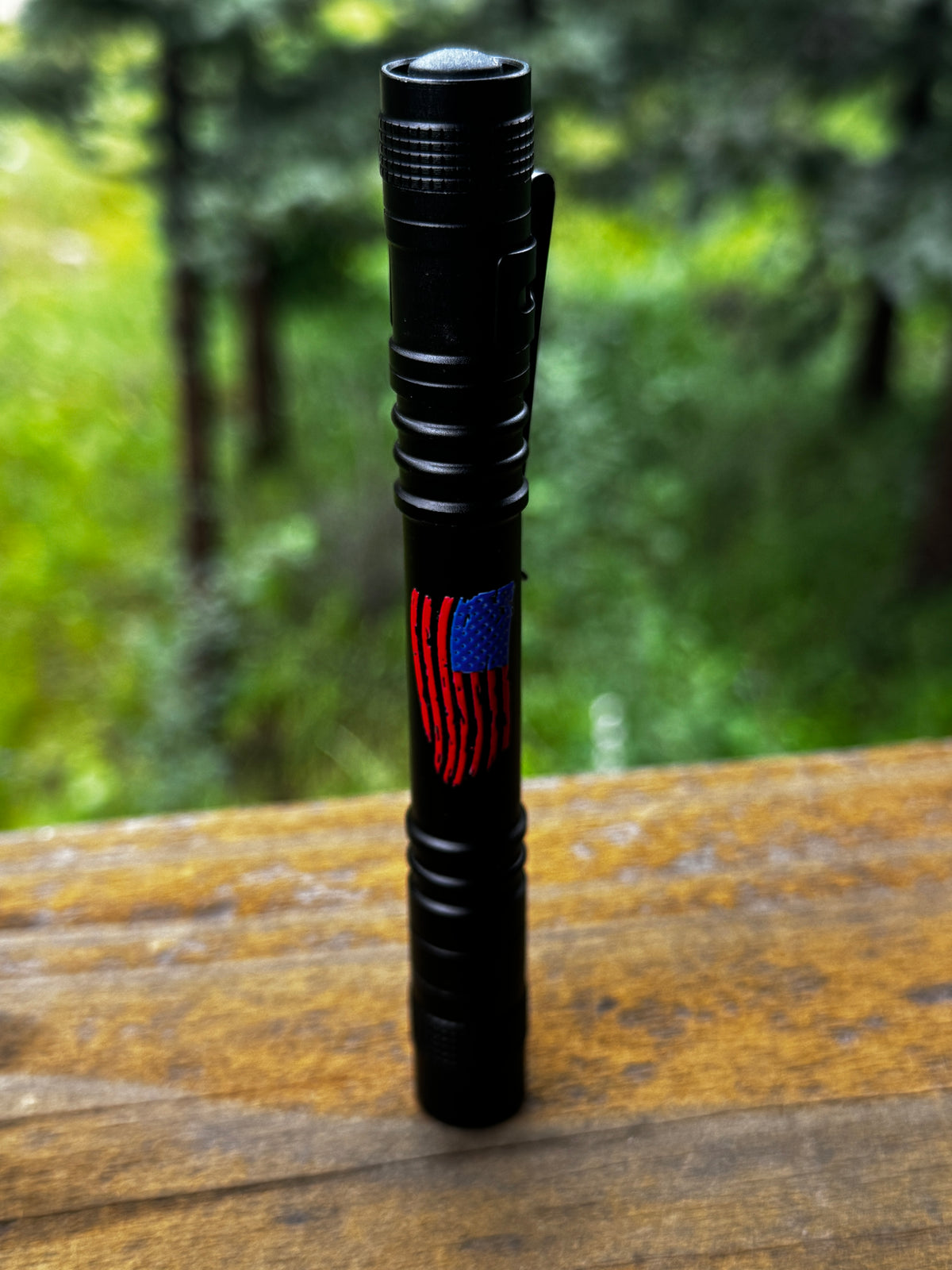 Patriotic & First Responder Mini Pen Flashlight — Optional Name Engraving