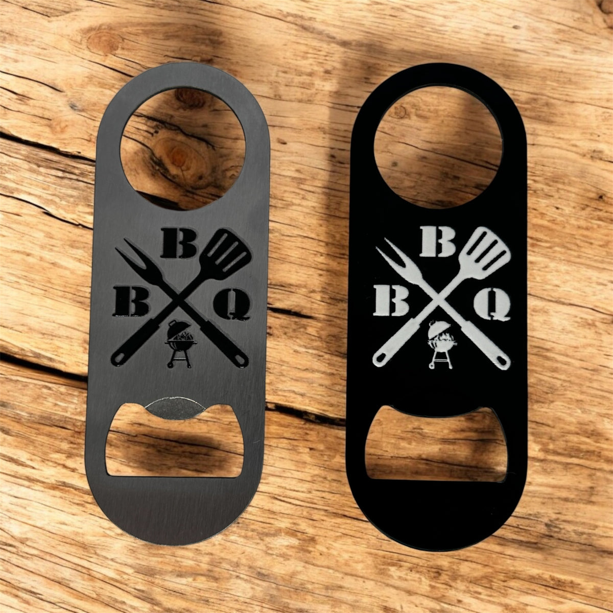 Personalized BBQ Bottle Opener — Mini Stainless Steel Gift