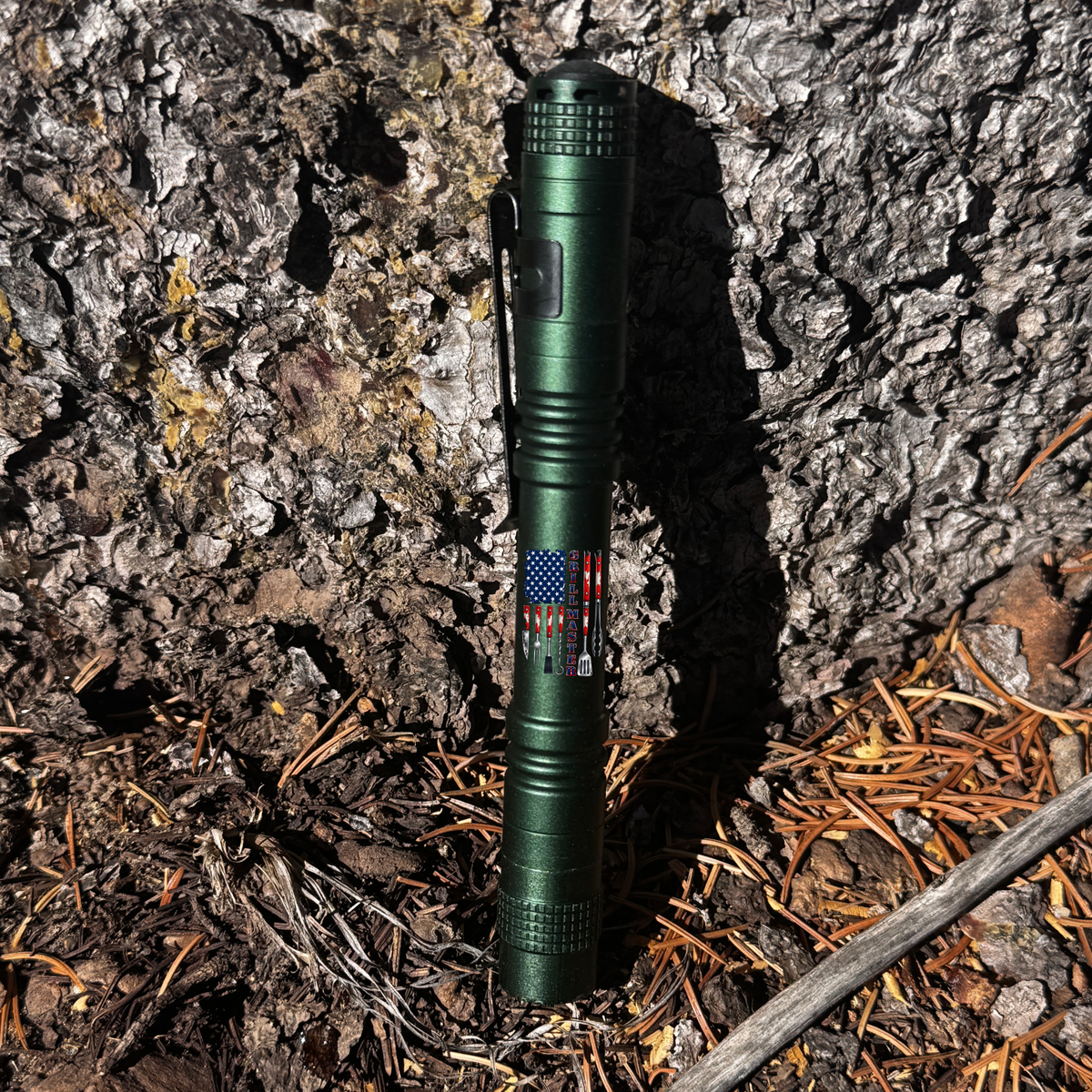 Personalized BBQ Mini Pen Flashlight — Grill Master Gift