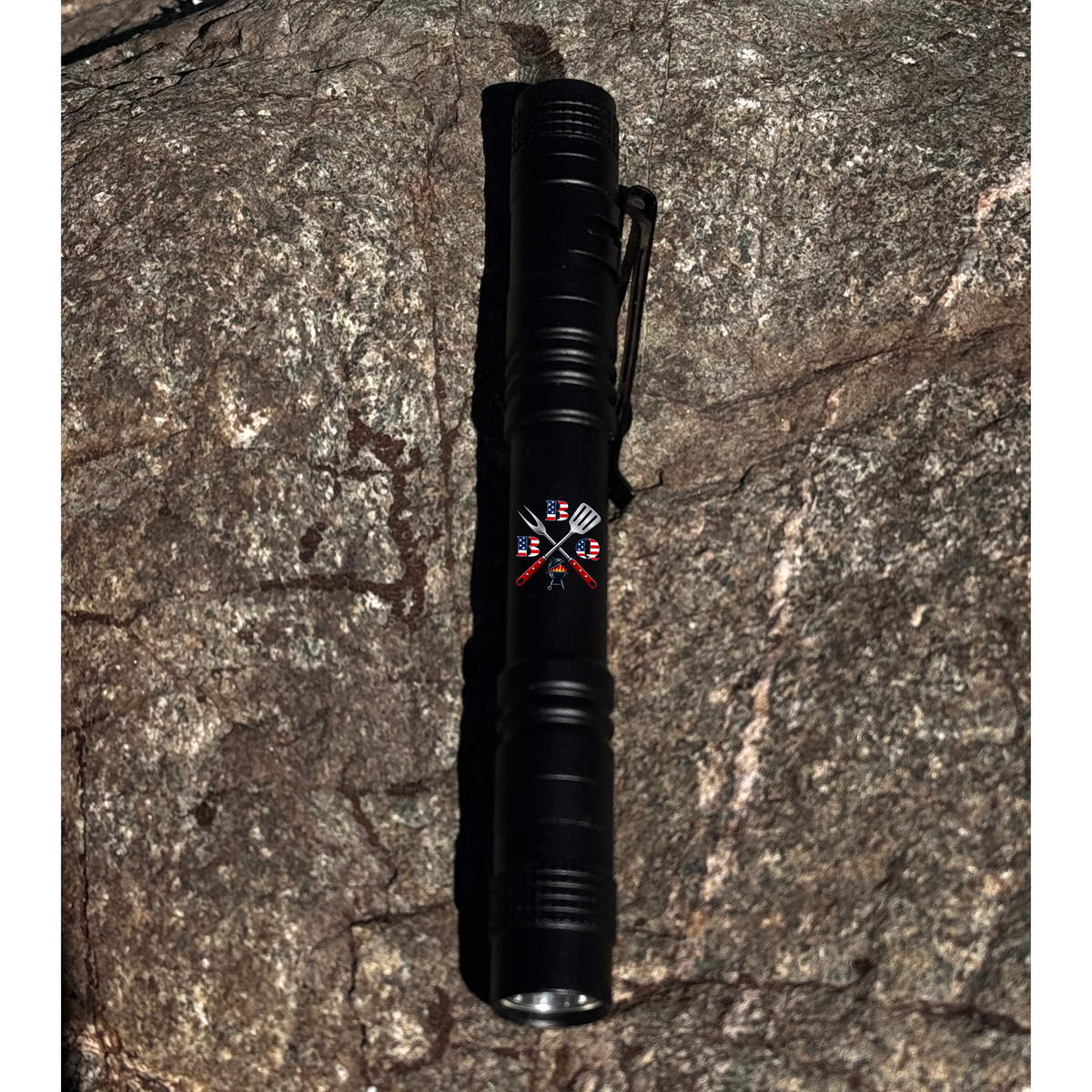 Personalized BBQ Mini Pen Flashlight — Grill Master Gift